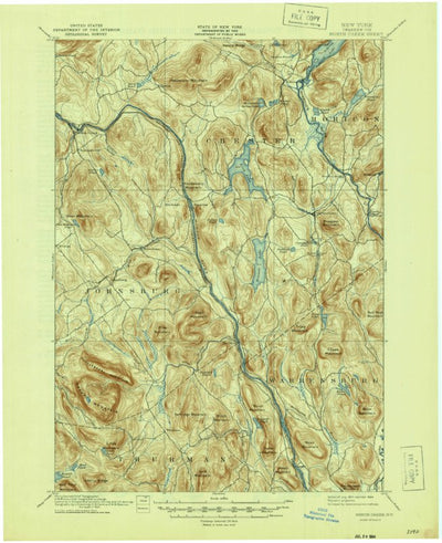 United States Geological Survey North Creek, NY (1897, 62500-Scale) digital map