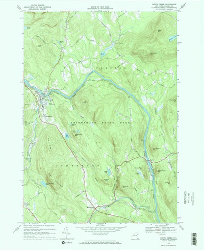 United States Geological Survey North Creek, NY (1968, 24000-Scale) digital map