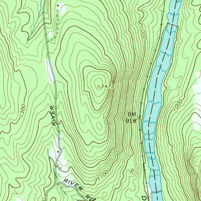 United States Geological Survey North Creek, NY (1968, 24000-Scale) digital map