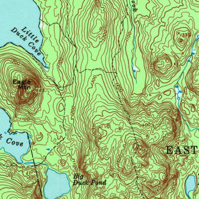 United States Geological Survey North East Carry, ME (1954, 62500-Scale) digital map