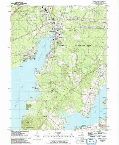 United States Geological Survey North East, MD (1992, 24000-Scale) digital map