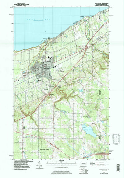 United States Geological Survey North East, PA (1996, 24000-Scale) digital map