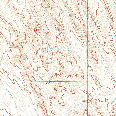 United States Geological Survey North Emblem Reservoir, WY (1966, 24000-Scale) digital map