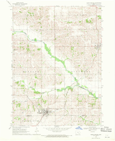 United States Geological Survey North English, IA (1968, 24000-Scale) digital map
