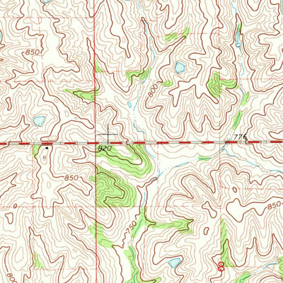 United States Geological Survey North English, IA (1968, 24000-Scale) digital map