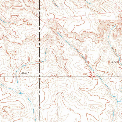 United States Geological Survey North Fork Alkali Creek, MT (1981, 24000-Scale) digital map