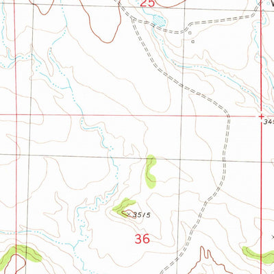 United States Geological Survey North Fork Crooked Creek West, MT (1980, 24000-Scale) digital map