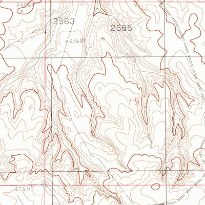 United States Geological Survey North Fork Horse Creek, MT (1983, 24000-Scale) digital map
