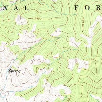 United States Geological Survey North Fork, ID (1966, 24000-Scale) digital map