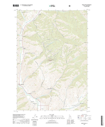 United States Geological Survey North Fork, ID (2020, 24000-Scale) digital map