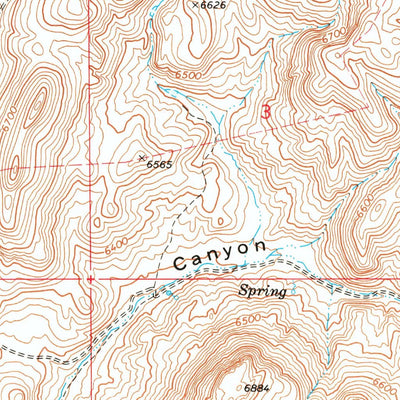 United States Geological Survey North Fork, NV (1971, 24000-Scale) digital map