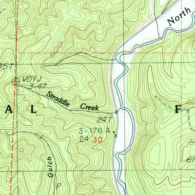 United States Geological Survey North Fork, OR (1984, 24000-Scale) digital map