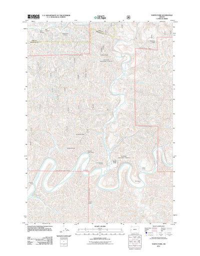 United States Geological Survey North Fork, OR (2011, 24000-Scale) digital map