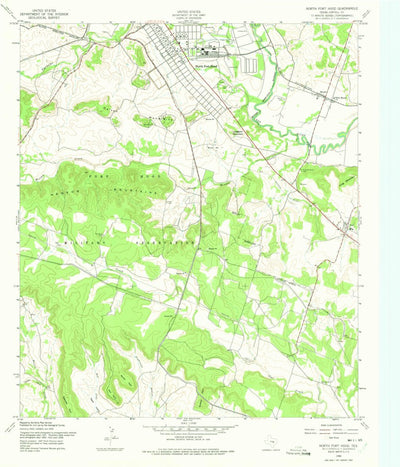 United States Geological Survey North Fort Hood, TX (1958, 24000-Scale) digital map