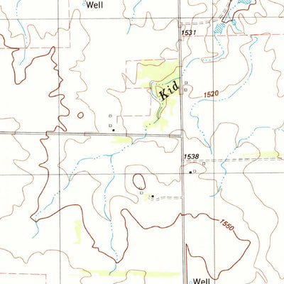 United States Geological Survey North Groesbeck, TX-OK (1985, 24000-Scale) digital map