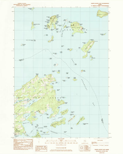 United States Geological Survey North Haven East, ME (1982, 24000-Scale) digital map
