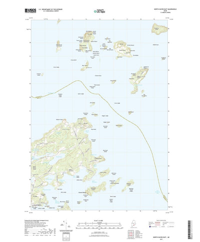United States Geological Survey North Haven East, ME (2021, 24000-Scale) digital map
