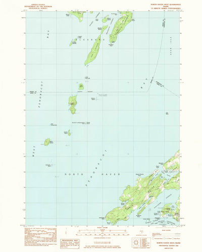 United States Geological Survey North Haven West, ME (1983, 24000-Scale) digital map