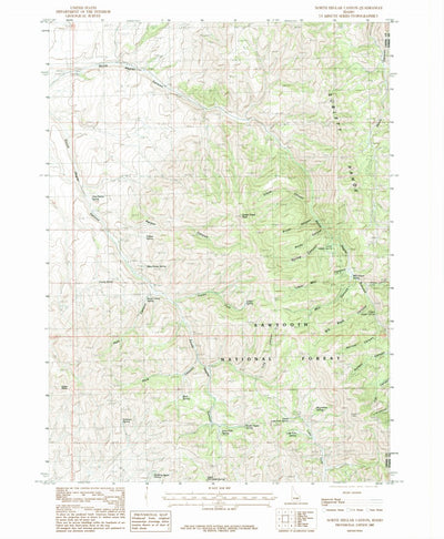 United States Geological Survey North Heglar Canyon, ID (1985, 24000-Scale) digital map