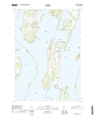 United States Geological Survey North Hero, VT (2021, 24000-Scale) digital map