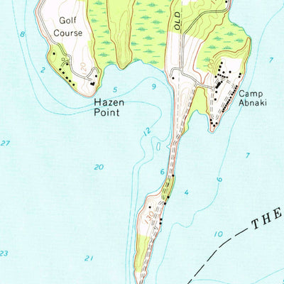 United States Geological Survey North Hero, VT-NY (1966, 24000-Scale) digital map