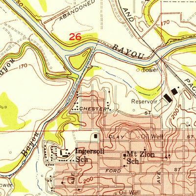 United States Geological Survey North Highlands, LA (1955, 24000-Scale) digital map