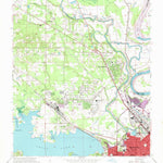 United States Geological Survey North Highlands, LA (1960, 24000-Scale) digital map