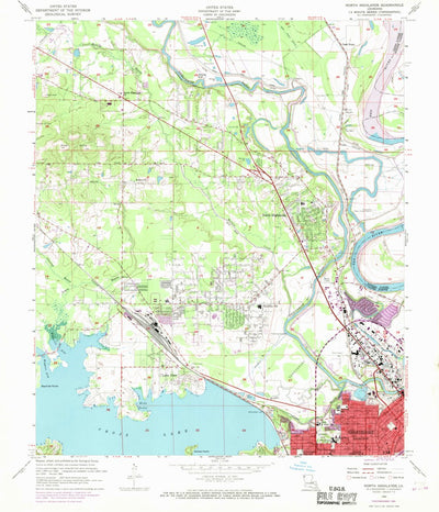 United States Geological Survey North Highlands, LA (1960, 24000-Scale) digital map