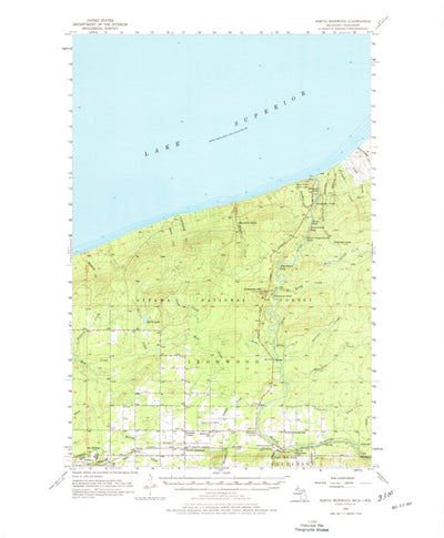United States Geological Survey North Ironwood, MI-WI (1956, 62500-Scale) digital map
