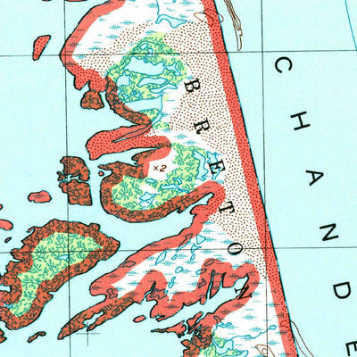 United States Geological Survey North Islands, LA (1998, 24000-Scale) digital map