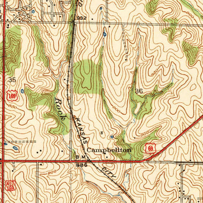 United States Geological Survey North Kansas City, MO-KS (1940, 31680-Scale) digital map