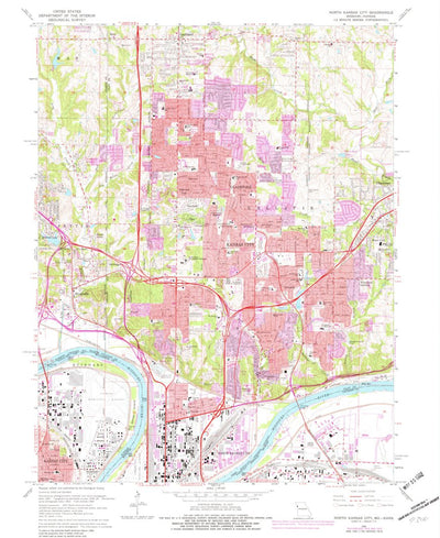 United States Geological Survey North Kansas City, MO-KS (1964, 24000-Scale) digital map
