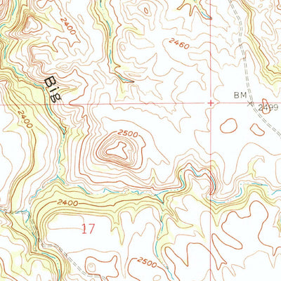 United States Geological Survey North Killdeer Mountain, ND (1958, 24000-Scale) digital map