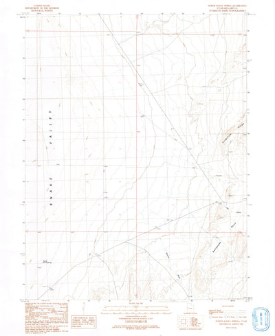 United States Geological Survey North Knoll Spring, UT (1991, 24000-Scale) digital map