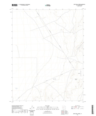 United States Geological Survey North Knoll Spring, UT (2023, 24000-Scale) digital map