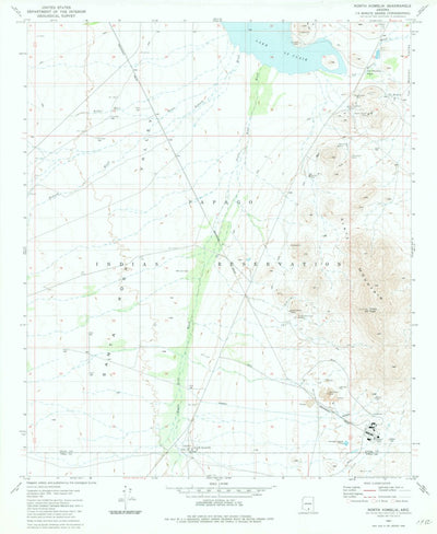 United States Geological Survey North Komelik, AZ (1981, 24000-Scale) digital map