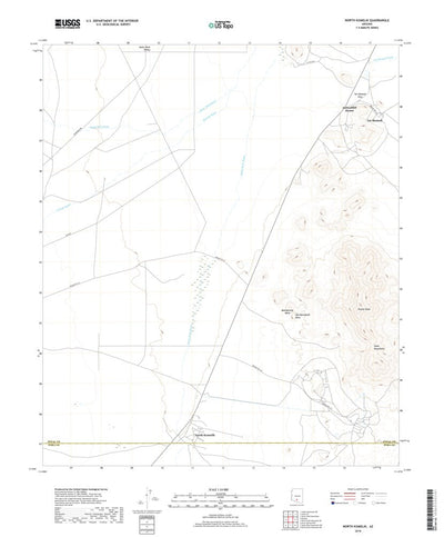 United States Geological Survey North Komelik, AZ (2018, 24000-Scale) digital map