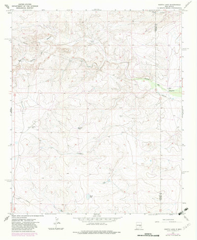 United States Geological Survey North Lake, NM (1967, 24000-Scale) digital map
