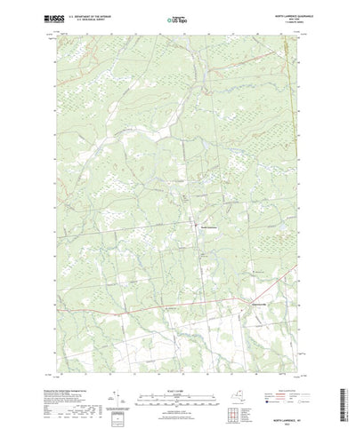 United States Geological Survey North Lawrence, NY (2023, 24000-Scale) digital map