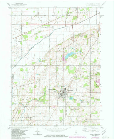 United States Geological Survey North Liberty, IN (1974, 24000-Scale) digital map