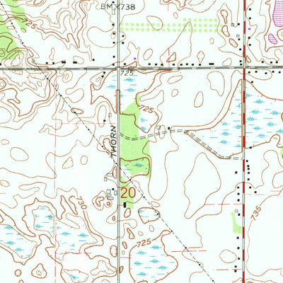 United States Geological Survey North Liberty, IN (1974, 24000-Scale) digital map
