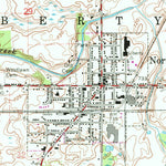 United States Geological Survey North Liberty, IN (1974, 24000-Scale) digital map