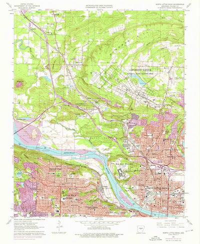 United States Geological Survey North Little Rock, AR (1961, 24000-Scale) digital map
