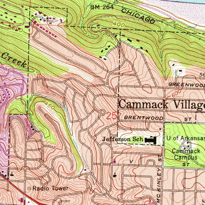United States Geological Survey North Little Rock, AR (1961, 24000-Scale) digital map