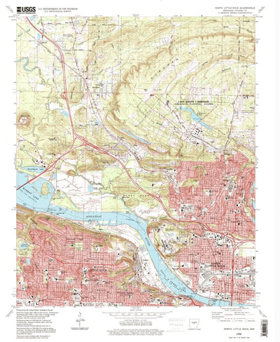 United States Geological Survey North Little Rock, AR (1996, 24000-Scale) digital map