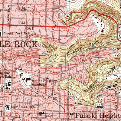 United States Geological Survey North Little Rock, AR (1996, 24000-Scale) digital map