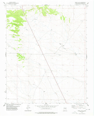 United States Geological Survey North Lucy, NM (1978, 24000-Scale) digital map
