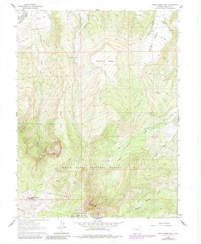 United States Geological Survey North Mamm Peak, CO (1960, 24000-Scale) digital map