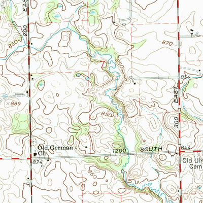 United States Geological Survey North Manchester North, IN (1962, 24000-Scale) digital map