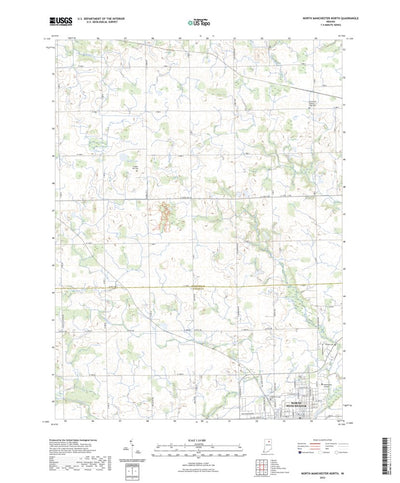 United States Geological Survey North Manchester North, IN (2022, 24000-Scale) digital map